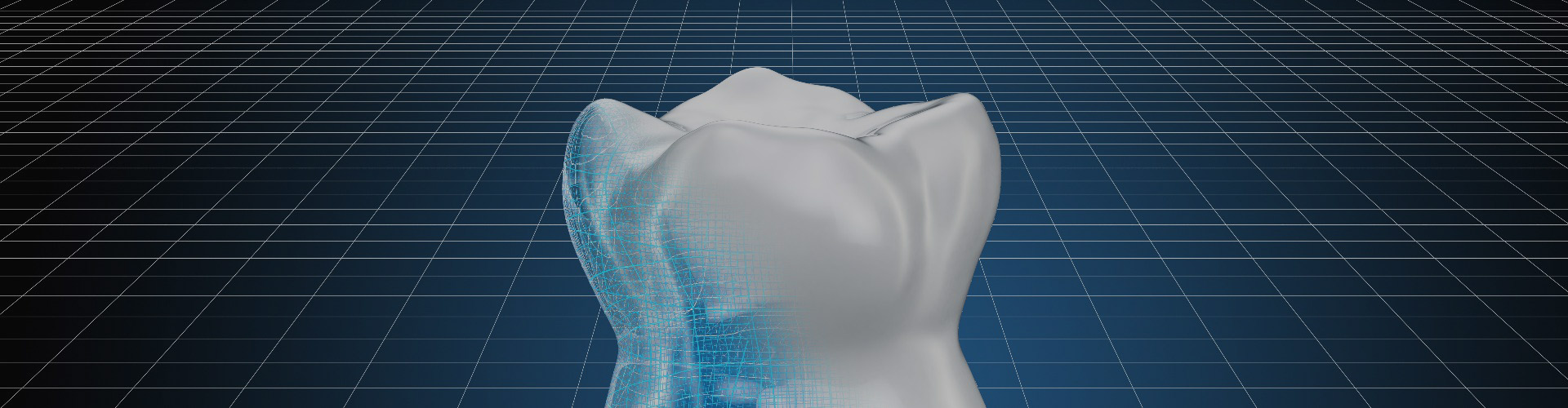 Visualization 3d cad model of human tooth, 3D rendering