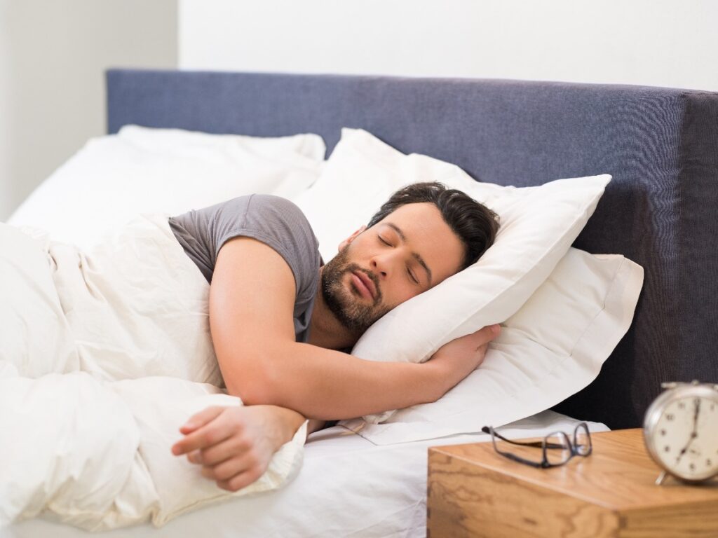 Young man sleeping